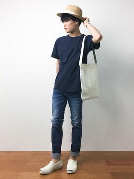 武井一輝さん(メンズ・172cm)の夏コーディネート