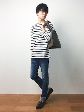 武井一輝さん(メンズ・172cm)の夏コーディネート