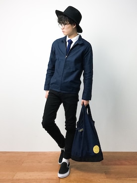 「A.P.C.（アーペーセー）のアイテム（ジャケット/アウター）」を使った、武井一輝さん（メンズ・172cm）の夏コーディネート