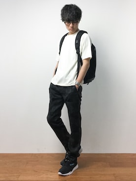 「TERG（ターグ）のアイテム」を使った、武井一輝さん（メンズ・172cm）の夏コーディネート