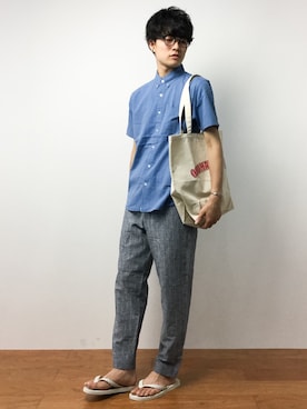 武井一輝さん（メンズ・172cm）の夏コーディネート