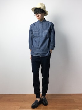 「SHIPS Days（シップスデイズ）のアイテム」を使った、武井一輝さん（メンズ・172cm）の夏コーディネート