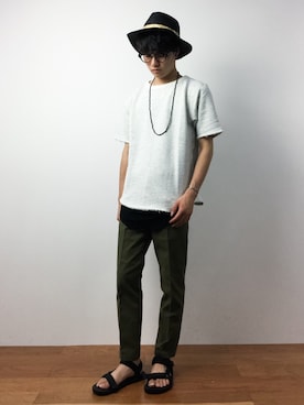 「アンクル」｜武井一輝さん（メンズ・172cm）の夏コーディネート