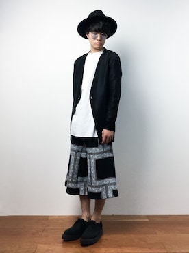 「DETAILS（ディテールズ）のアイテム（パンツ）」を使った、武井一輝さん（メンズ・172cm）の夏コーディネート