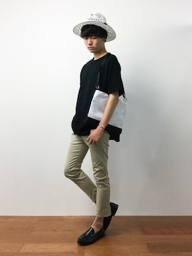 「THE TWELVE（ザ・トゥエルヴ）のアイテム」を使った、武井一輝さん（メンズ・172cm）の夏コーディネート