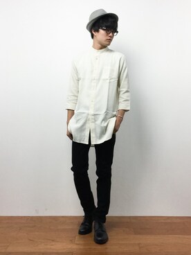 「SISLEY（シスレー）のアイテム（帽子）」を使った、武井一輝さん（メンズ・172cm）の夏コーディネート