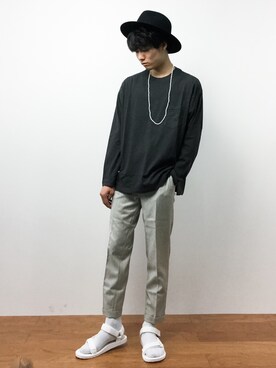 武井一輝さん(メンズ・172cm)の夏コーディネート