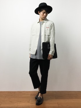 「SHIPS GENERAL SUPPLY（シップスジェネラルサプライ）のアイテム」を使った、武井一輝さん（メンズ・173cm）の夏コーディネート