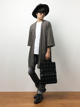 「THE TWELVE（ザ・トゥエルヴ）のアイテム」を使った、武井一輝さん（メンズ・173cm）の夏コーディネート