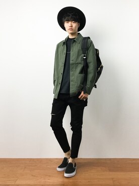 武井一輝さん（メンズ・173cm）の夏コーディネート