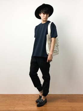 「MAPTOTE（ マップトート）のアイテム」を使った、武井一輝さん（メンズ・173cm）の夏コーディネート