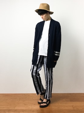 「SHIPS Days（シップスデイズ）のアイテム」を使った、武井一輝さん（メンズ・173cm）の夏コーディネート