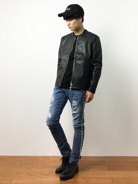 武井一輝さん(メンズ・173cm)の夏コーディネート