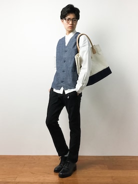 武井一輝さん（メンズ・173cm）の夏コーディネート