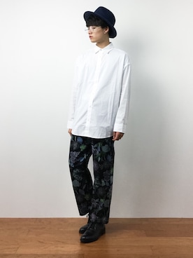 「AZUL by moussy（アズールバイマウジー）のアイテム（キャップ）」を使った、武井一輝さん（メンズ・173cm）の夏コーディネート