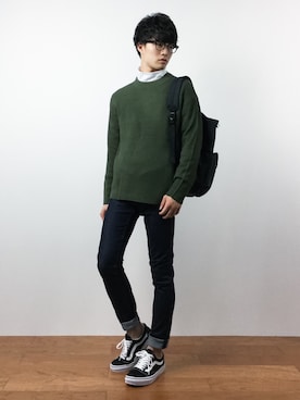 「Champion（チャンピオン）のアイテム（バッグ）」を使った、武井一輝さん（メンズ・173cm）の夏コーディネート