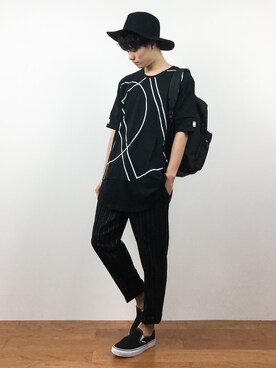 「ANAP MEN（アナップメン）のアイテム」を使った、武井一輝さん（メンズ・173cm）の夏コーディネート