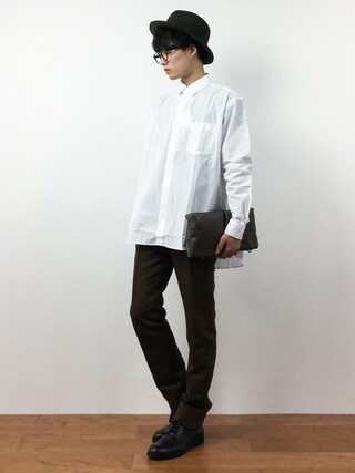 武井一輝使用「JOURNAL STANDARD（ビックタイプライターシャツ#）」的時尚穿搭