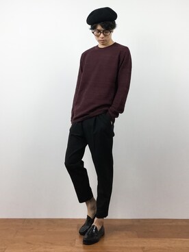 武井一輝さん（メンズ・173cm）の秋コーディネート