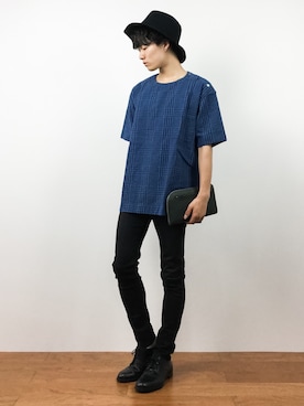 「GALLERIANT（ガレリアント）のアイテム」を使った、武井一輝さん（メンズ・173cm）の秋コーディネート