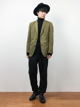 武井一輝さん（メンズ・173cm）の秋コーディネート