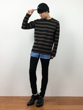 武井一輝さん（メンズ・173cm）の秋コーディネート