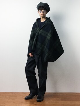 「TROVE（トローヴ）のアイテム（帽子）」を使った、武井一輝さん（メンズ・173cm）の秋コーディネート