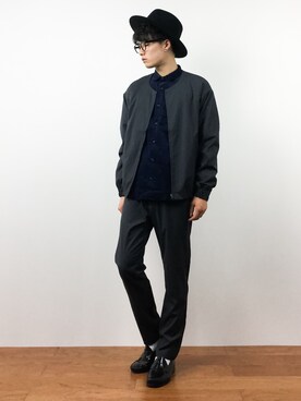 武井一輝さん（メンズ・173cm）の秋コーディネート