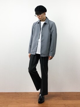 「chapter world（チャプターワールド）のアイテム（帽子）」を使った、武井一輝さん（メンズ・173cm）の秋コーディネート