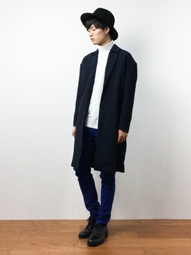 「INFIELDER DESIGN（インフィールダーデザイン）のアイテム」を使った、武井一輝さん（メンズ・173cm）の秋コーディネート
