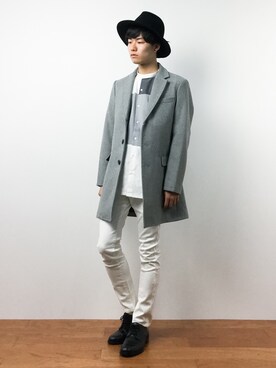 「INFIELDER DESIGN（インフィールダーデザイン）のアイテム」を使った、武井一輝さん（メンズ・173cm）の秋コーディネート