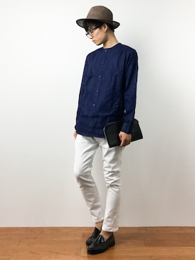 「DETAILS（ディテールズ）のアイテム」を使った、武井一輝さん（メンズ・173cm）の秋コーディネート