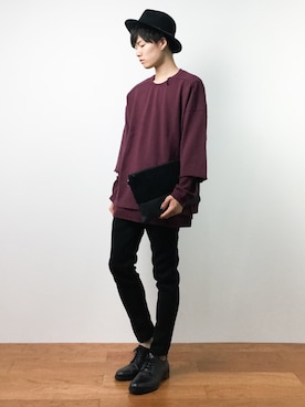 武井一輝さん（メンズ・173cm）の秋コーディネート