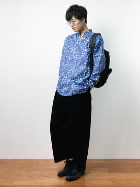 「Champion（チャンピオン）のアイテム（バッグ）」を使った、武井一輝さん（メンズ・173cm）の秋コーディネート