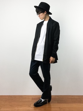 「DETAILS（ディテールズ）のアイテム」を使った、武井一輝さん（メンズ・173cm）の秋コーディネート
