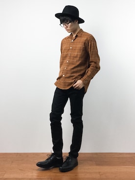 武井一輝さん（メンズ・173cm）の秋コーディネート