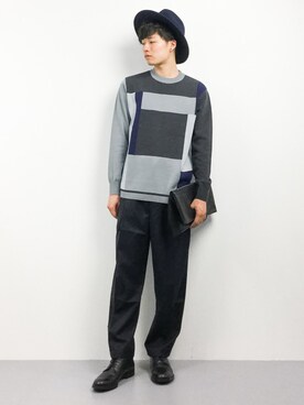 「SORBATTI（ソルバッティ）のアイテム」を使った、武井一輝さん（メンズ・173cm）の秋コーディネート