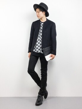 「STUDIOUS（ステュディオス）のアイテム（ブルゾン）」を使った、武井一輝さん（メンズ・173cm）の秋コーディネート