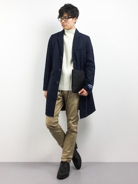 「DETAILS（ディテールズ）のアイテム」を使った、武井一輝さん（メンズ・173cm）の秋コーディネート
