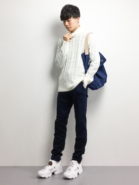 「L.H.P（エルエイチピー）のアイテム（ニット/セーター）」を使った、武井一輝さん（メンズ・173cm）の秋コーディネート