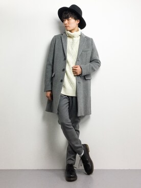 「ZIP FIVE（ジップファイブ）のアイテム（シューズ）」を使った、武井一輝さん（メンズ・173cm）の秋コーディネート