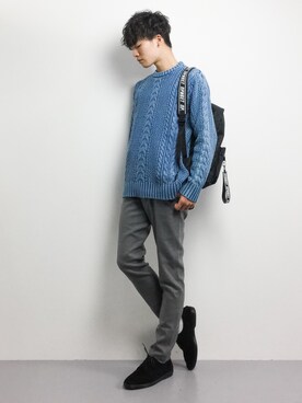 武井一輝さん（メンズ・173cm）の秋コーディネート