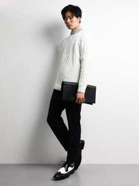 武井一輝さん（メンズ・173cm）の秋コーディネート