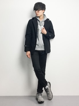 「Audience（オーディエンス）のアイテム（ジャケット/アウター）」を使った、武井一輝さん（メンズ・173cm）の冬コーディネート