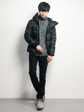「DETAILS（ディテールズ）のアイテム」を使った、武井一輝さん（メンズ・173cm）の冬コーディネート