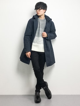 武井一輝さん（メンズ・173cm）の冬コーディネート