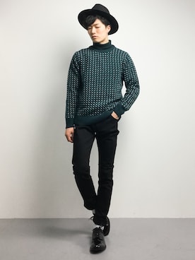 武井一輝さん（メンズ・173cm）の冬コーディネート