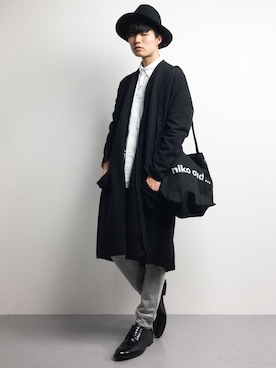 「improves（インプローブス）のアイテム（シューズ）」を使った、武井一輝さん（メンズ・173cm）の冬コーディネート