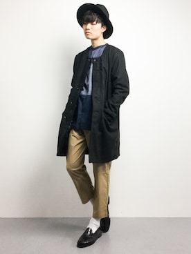 武井一輝さん（メンズ・173cm）の冬コーディネート