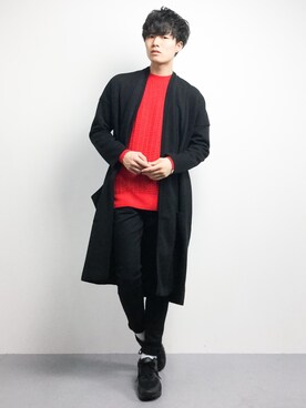 武井一輝さん(メンズ・173cm)の冬コーディネート